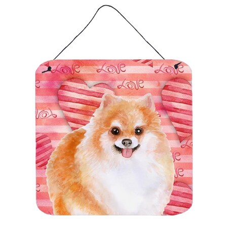 Carolines Treasures Pomeranian No 2 Love Wall or Door Hanging Prints BB9803DS66